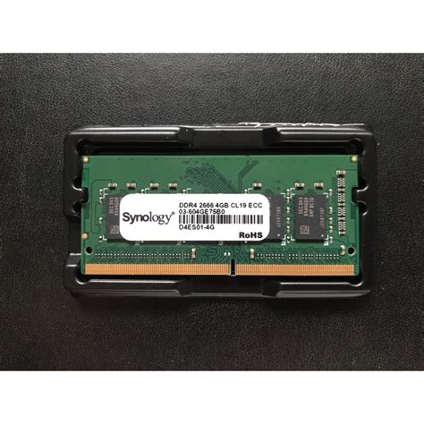 Synology 4GB DDR4 RAM Module (DDR4 ECC SODIMM) for: RS1221RP+; RS1221+; DS1821+; DS1621+